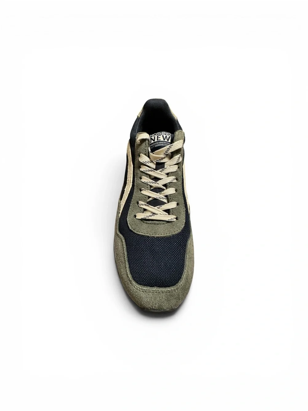 Nothing New Verge Suede & Mesh Sneaker in Olive/Navy (Unisex)